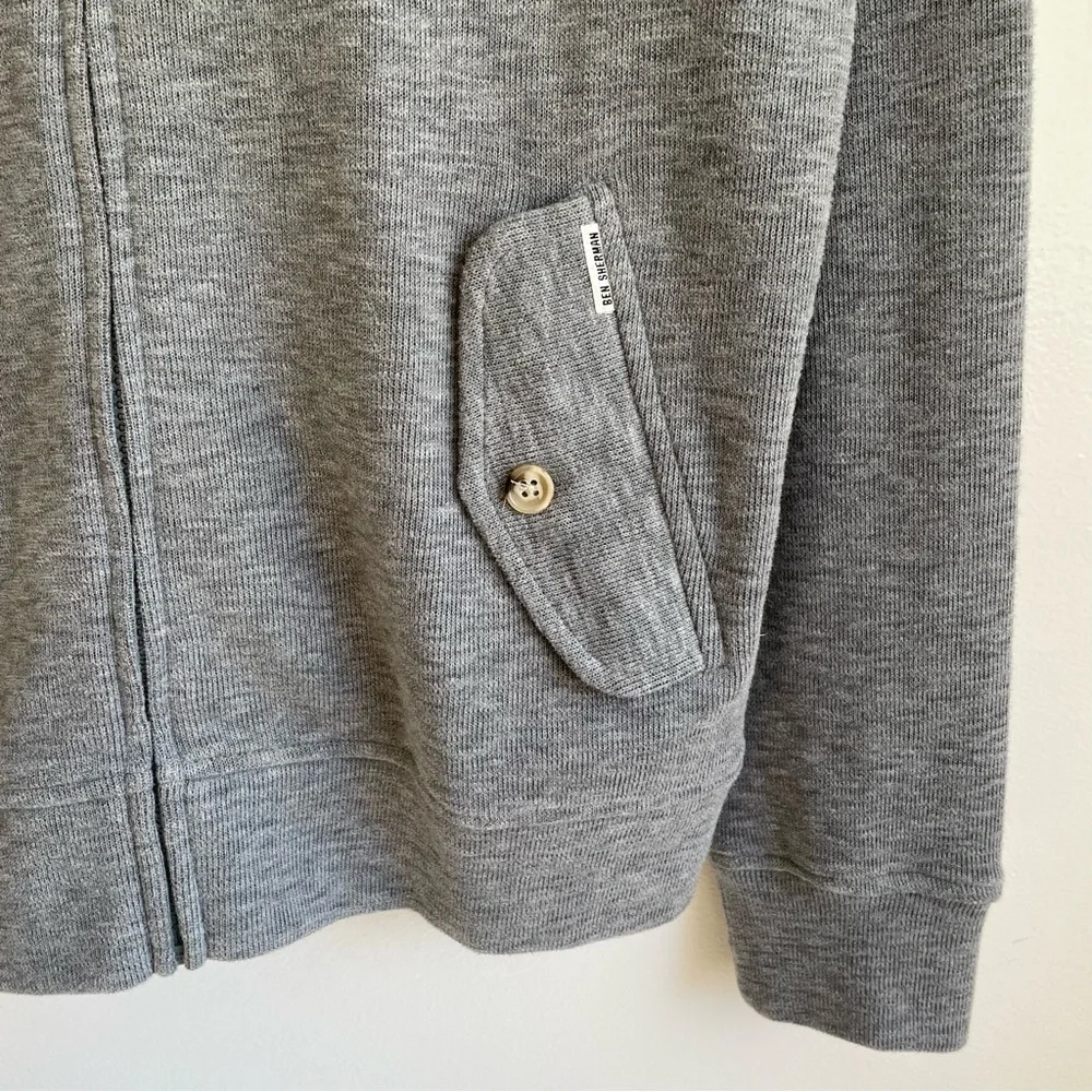 Ben Sherman Men’s Sweater Cardigan Knit zip up preppy academia teacher professor